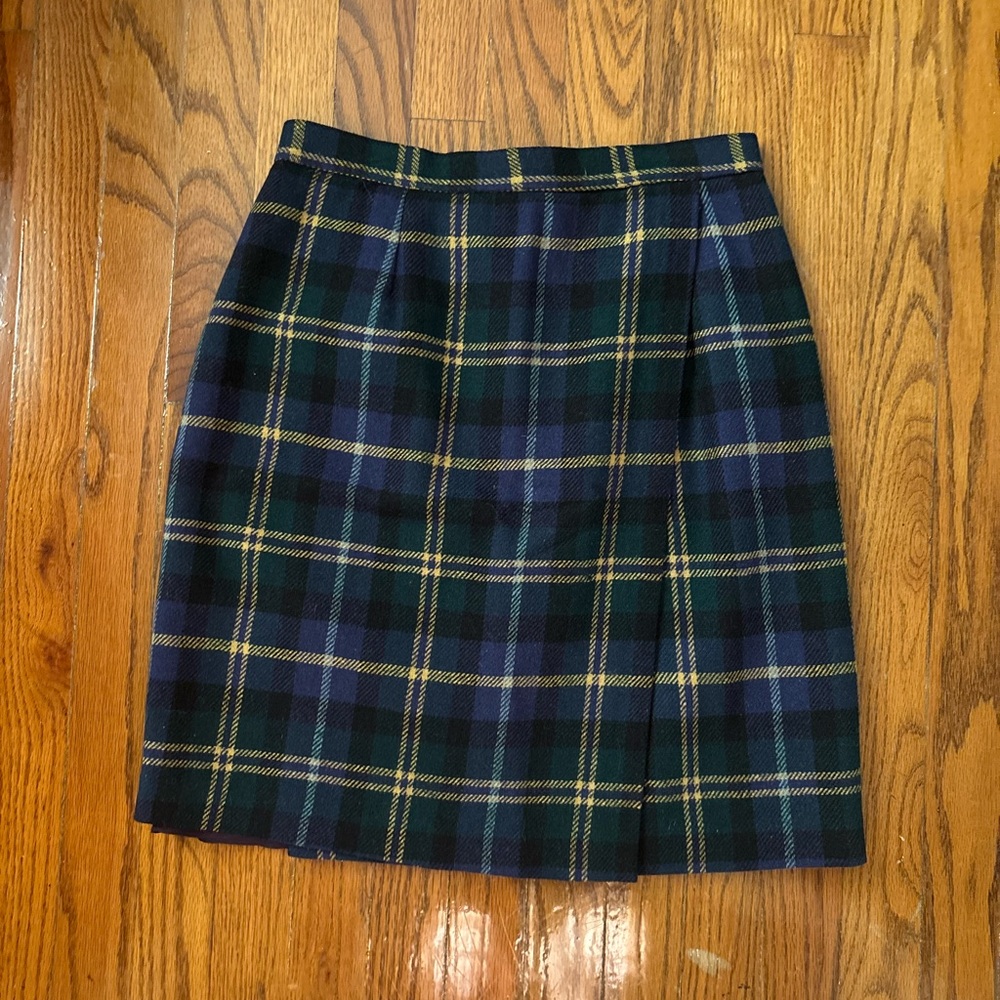 Talbots Plaid Wool Blend Skirt – Size 6